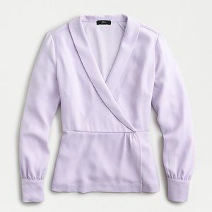 J. Crew Tops - J. Crew NWT Drapey Faux-Wrap Top in 365 Crepe J. Crew Tops - J. Crew NWT Drapey Faux-Wrap Top in 365 Crepe